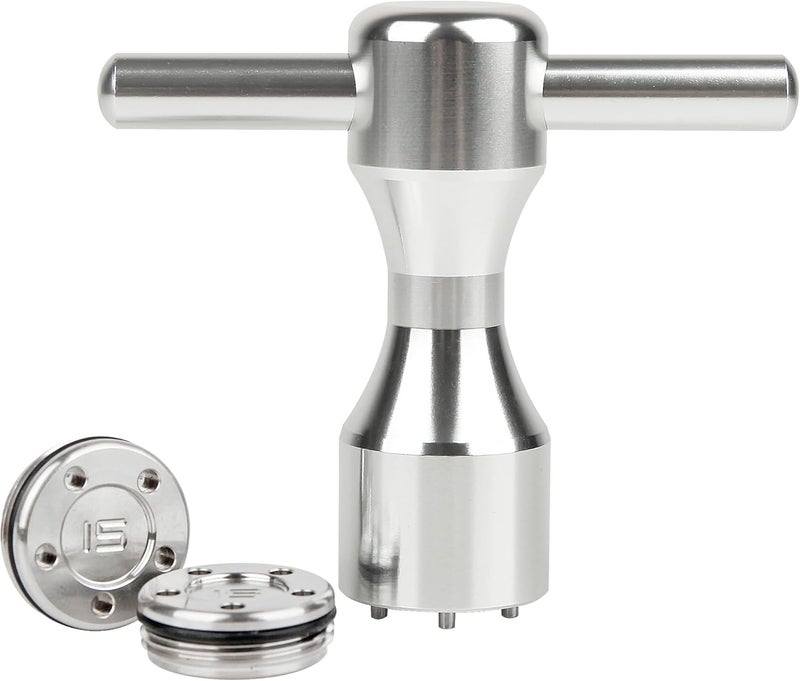 FoFoFo Golf Putter Weights Compatible with Scotty Cameron 2pcs 5g/10g/15g/20g/25g/30g/35g/40g/45g with Wrench Kit Set Compatible with Titleist Scotty Cameron Putter Newport Silver - Image 1